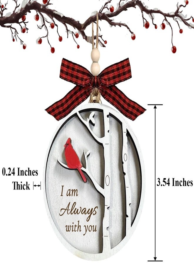 ilifemate Cardinal Christmas Ornaments Wooden Memorial Ornament - Red Cardinal Ornament for Christmas Tree, Bereavement Gift Idea, Sympathy Gifts for Loss of Loved One, Remembrance Gift - Image 4